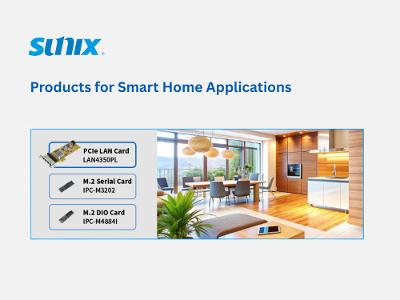 SUNIX LAN4350PL: Products for Smart Home Applications