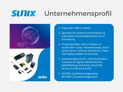 Sunix Unternehmensprofil Sunix Unternehmensprofil