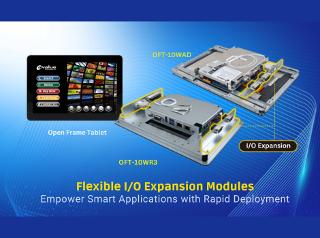 Avalue Launches New OFT-10WAD and OFT-10WR3 Fanless Open Frame Tablets — Flexible I/O Expansion Modules Empower Smart Applications with Rapid Deployment