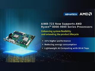 Advantech AIMB-723 Industrial Motherboard Now Supports AMD Ryzen™ 8000 and 9000 Series Processors