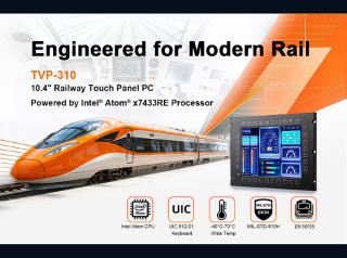 Darveen Launches EN 50155-Certified TVP-310 Railway Panel PC